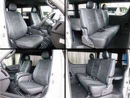 ダークプライムIIならではのハーフレザー調シートとなってます！