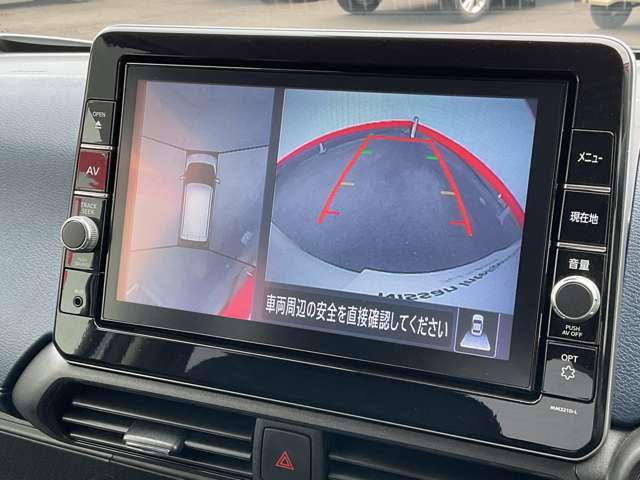 真上から見下ろせるアラウンドビューモニターです