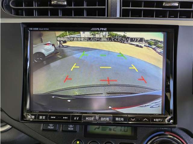 駐車が苦手な方にも安心なバックモニター付き
