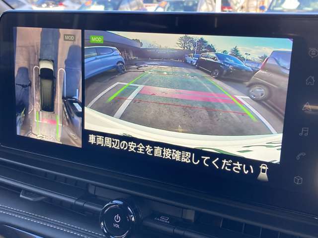 見下ろしているかのような映像で、駐車もスムーズに行ける！インテリジェントアラウンドビューモニターです。