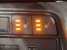 ●フロントシートヒーティング：運転席・助手席共に三段階で調節が可能なシートヒーターを装備しております。季節を問わず快適にご使用いただけます。