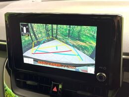 【バックカメラ】駐車時に後方がリアルタイム映像で確認できます。大型商業施設や立体駐車場での駐車時や、夜間のバック時に大活躍！運転スキルに関わらず、今や必須となった装備のひとつです！