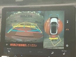 【パノラミックビューモニター】専用のカメラにより、上から見下ろしたような視点で360度クルマの周囲を確認することができます☆死角部分も確認しやすく、狭い場所での切り返しや駐車もスムーズに行えます。