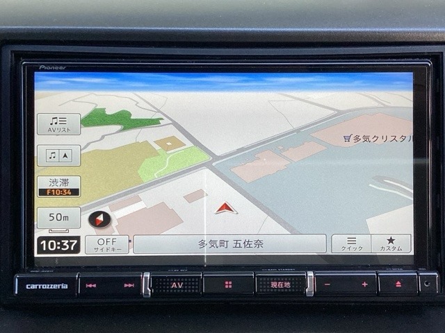 メモリーナビ付です！！もう道に迷うことはないかも？！詳細画面も、より細かくでるので、ピンポイントで目的地につくことができます。ナビ入門のかたにもおすすめです。