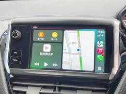 ●Apple　Car　Play：スマホとの有線接続で、ナビ・オーディオ再生などスマホのアプリ機能が画面でも使える便利機能です！