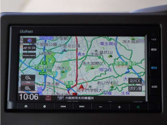 高い操作性と充実の基本性能、さらにホンダ純正で安心のGathersメモリーナビ。