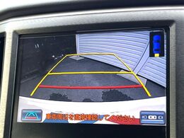【バックカメラ】駐車時に後方がリアルタイム映像で確認できます。大型商業施設や立体駐車場での駐車時や、夜間のバック時に大活躍！運転スキルに関わらず、今や必須となった装備のひとつです！