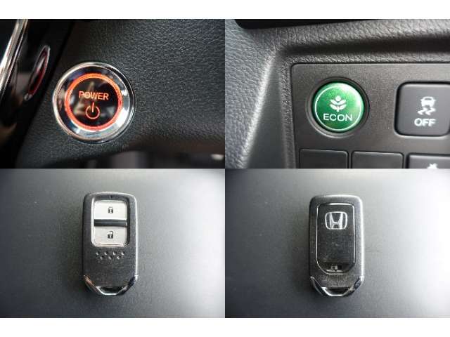 ☆ECONモード☆車全体を低燃費モードに自動制御☆ホンダスマートキー☆ポケットやバックに携帯していればボタン一つで施錠＆解除☆