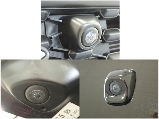 前後左右4つのカメラを装備。対応のナビゲーションを取り付けしていただくと　ナビ画面で上から見たような映像を確認でき、駐車をサポートします。