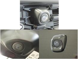 前後左右4つのカメラを装備。対応のナビゲーションを取り付けしていただくと　ナビ画面で上から見たような映像を確認でき、駐車をサポートします。