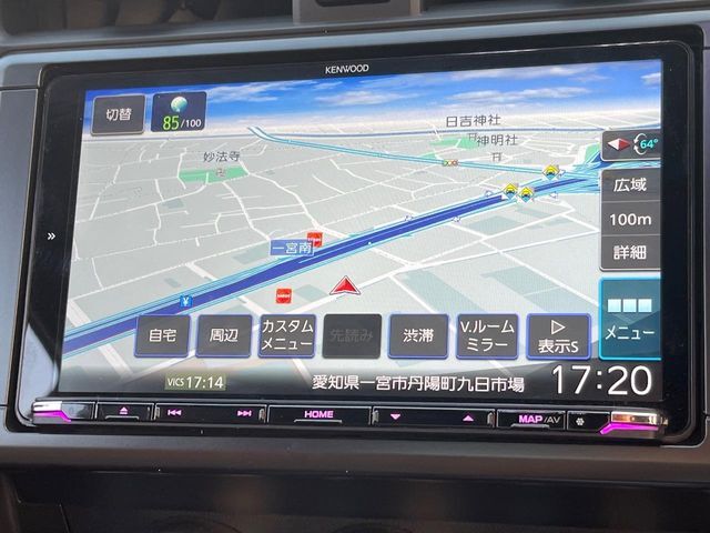 【大画面ナビ】人気の大型9インチナビを装備。存在感のある大画面はインパクト大！ナビ利用時のマップ表示は見やすく、テレビやDVDは臨場感がアップ！いつものドライブがグッと楽しくなります♪
