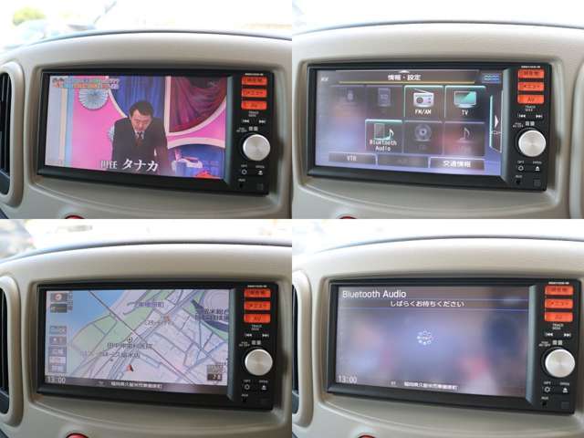 地デジフルセグ/CD/DVD/Bluetooth/Bカメラ/ETC付いています(^^)/