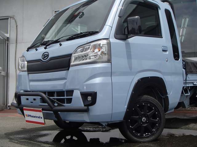 SA3t★4WD★リフトアップ★ガードパイプ鳥居★前後ドラレコ★リクライニングシート★オーバーフェンダー★フロントバンパーガード★キーレス★LEDライト★CD★USB★マッドガード★14インチAW
