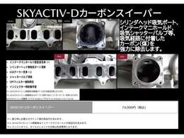 SKYACTIVE-D　カーボンスイーパー！大切な愛車だから、見えない所までキレイにしたいというご要望にお応えするメンテナンスメニューです！専用の溶剤や超音波洗浄などで、カーボンを除去し綺麗にします！