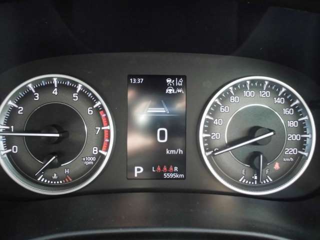 視認しやすいメータパネル。走行距離は5,595キロ