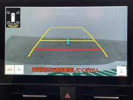 【バックモニター】後ろのカメラの映像がモニターに映し出されるので、後方の見えない死角や、障害物との距離感などもしっかり安全確認することができます！