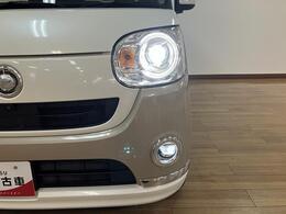 対象物が見やすい白く明るい光で夜間走行の安心度を高め　低消費電力で低燃費にも貢献します。