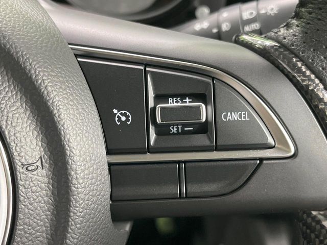 【クルーズコントロール】高速道路もラクラク走行。アクセルを離しても一定速度で走行ができ、長距離運転時の負担を軽減！加速・減速も簡単なスイッチ操作で調整できます。