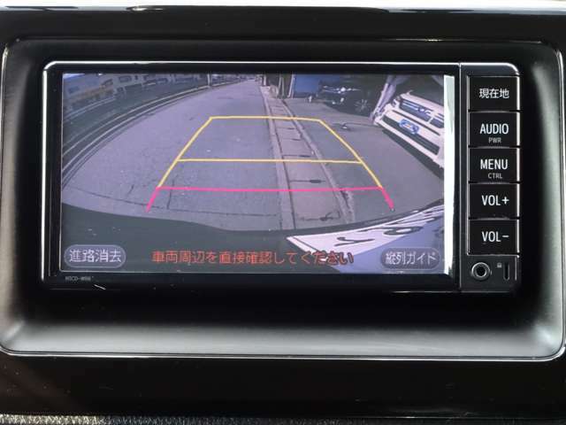バックカメラ付きで駐車も安心です！！