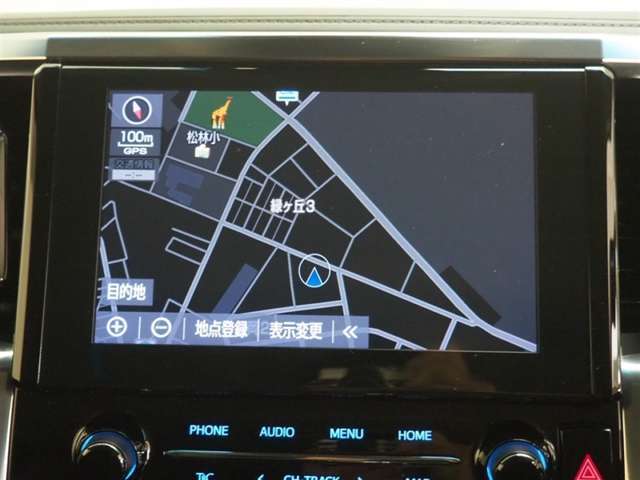 ナビ付で初めての道も安心です。