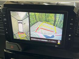 【パノラマモニター】専用のカメラにより、上から見下ろしたような視点で360度クルマの周囲を確認することができます☆死角部分も確認しやすく、狭い場所での切り返しや駐車もスムーズに行えます。