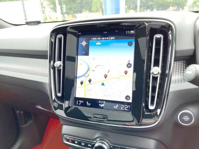 【9インチタッチスクリーン純正HDDナビ】「Apple　Car　Play」「Android　Auto」対応のボルボ先進ナビゲーション「SENSUS」。最新地図データへ無料更新してお渡しします。