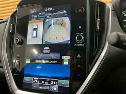 【パノラミックビューモニター】専用のカメラにより、上から見下ろしたような視点で360度クルマの周囲を確認することができます☆死角部分も確認しやすく、狭い場所での切り返しや駐車もスムーズに行えます。
