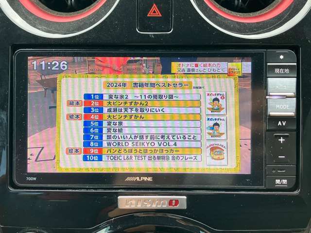 オーディオ選択時の画面です。詳しくはスタッフまで⇒0120-87-5335