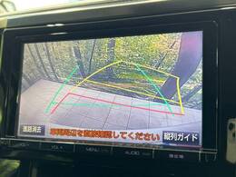 【バックカメラ】駐車時に後方がリアルタイム映像で確認できます。大型商業施設や立体駐車場での駐車時や、夜間のバック時に大活躍！運転スキルに関わらず、今や必須となった装備のひとつです！