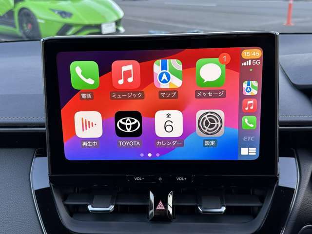 ワイヤレスAppleCarPlay・AndroidAuto対応！ナビ画面からスマホを操作する感覚でお使いいただけますのでとても便利です。