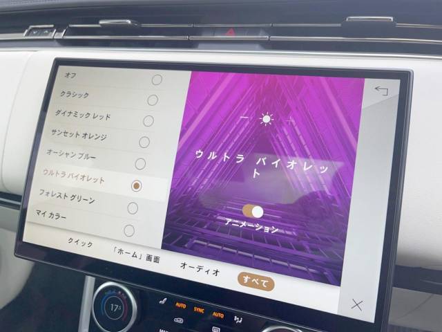 カスタマイズ可能なインテリアムードライトは細部まで入念に計算された照明で車内を演出！10色からお好みのカラーをお選びいただき、そのときの気分に合わせてキャビンのムードを変えられます♪