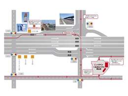 道が複雑になっております。2号線からと児島線からお入りいただけます。ご来店の際はお気をつけてお越しください！