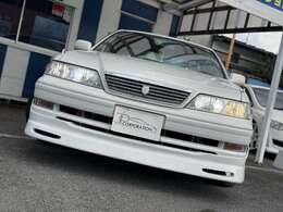 フールエアロのマーク2　5速入荷しました。スポーツカーの中でも人気の車両になります。