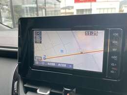 トヨタ純正の7インチナビが装着されています！CDやDVDなども見ることができ、遠距離のドライブなども楽しくお過ごし頂く事が可能です！