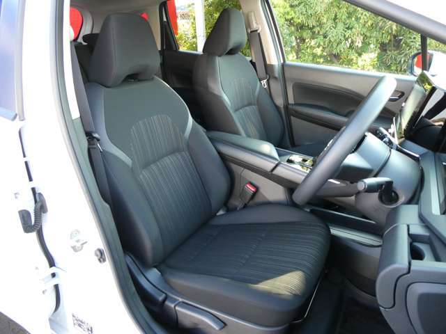 抗菌処理を施したランダムストライプトリコットのシートは、座り心地が良く疲労感を軽減するゼログラビティシートです！コンパクトだけど広く、ロングドライブもワクワクです！