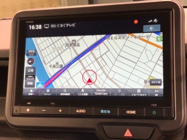 ギャザズナビ搭載です。知らない道も安心ですね！