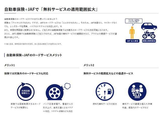 JAFは大手損保とのシナジーが期待されます