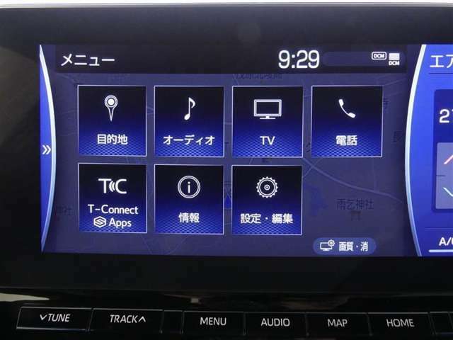 【フルセグTV/Bluetooth】地上デジタル（フルセグ）対応TV付きです。　/　Bluetooth付きなので、スマートフォン等のBluetooth機器と接続できます。