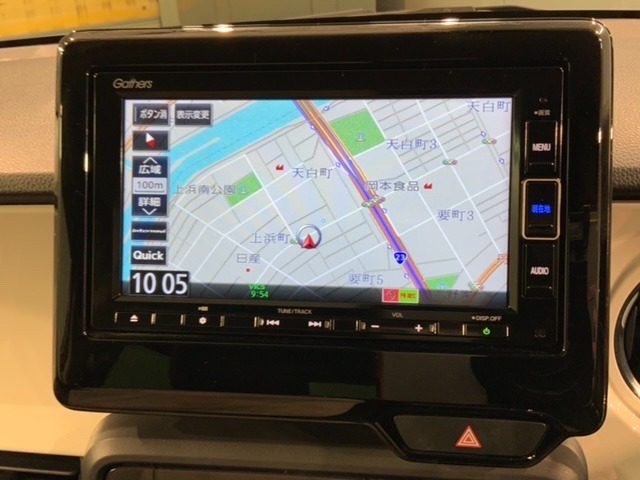 ギャザズナビ搭載です。知らない道も安心ですね！