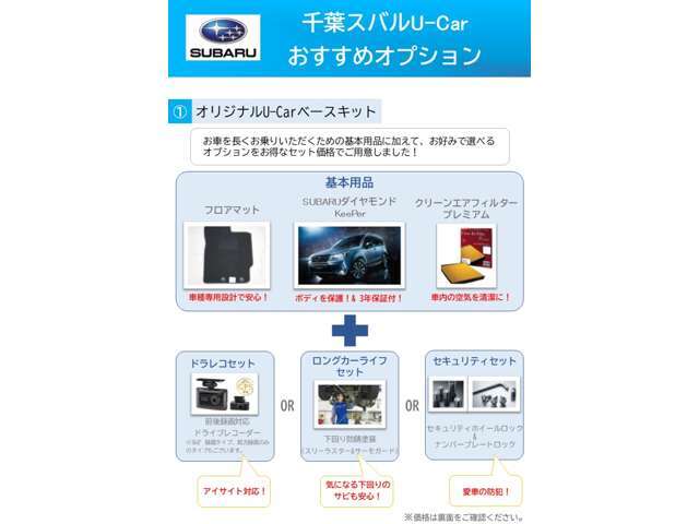 カーペットマット・ダイヤモンドキーパー・クリーンエアフィルタープレミアム・スリーラスター・サーモガードの5点セット。車体下回りの防錆塗装を施工いたします。