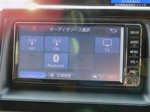 ワンセグやBluetoothオーディオ再生機能付き