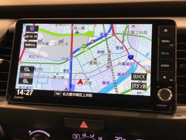 ギャザズナビ搭載です。知らない道も安心ですね！