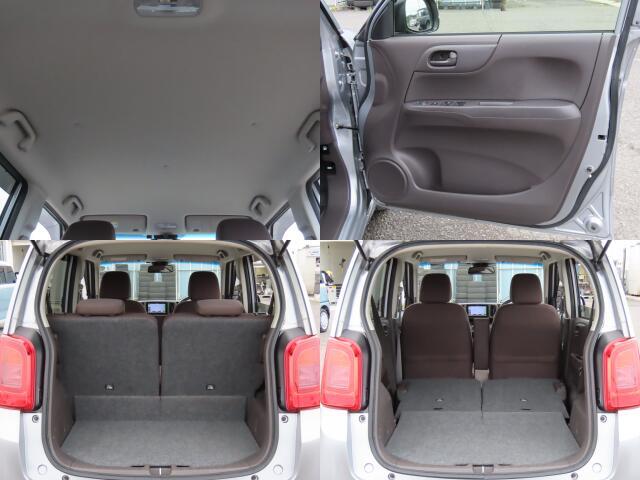 シートを倒せば、ラゲッジスペースがこんなにも広くなりますよ♪