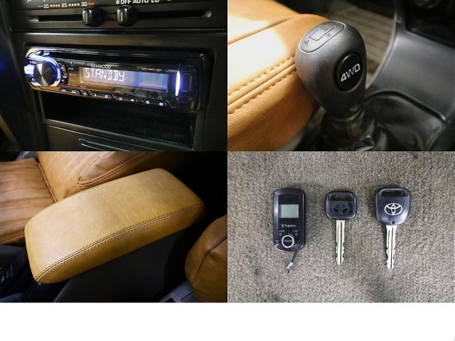 ケンウッドCDオーディオ（最新ナビ導入可）☆パートタイム式4WD☆センターコンソール張替え済み☆エンジンスターター☆