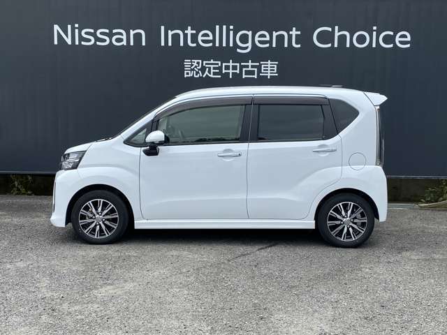ムーブの横からの画像になります。当店は全車　整備・保証付なので安心してご検討頂けます。