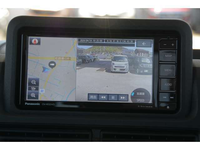 ナビ連動ドライブレコーダー付き！HD画質で録画した映像をナビの画面で再生、ファイル操作や設定もナビ画面で簡単にできます♪駐車中に振動を検知して自動で録画を開始する「駐車録画モード」搭載です＾＾