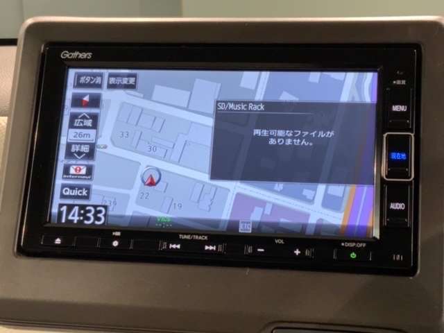 ギャザズナビ搭載です。知らない道も安心ですね！