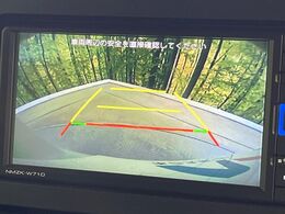 【バックカメラ】駐車時に後方がリアルタイム映像で確認できます。大型商業施設や立体駐車場での駐車時や、夜間のバック時に大活躍！運転スキルに関わらず、今や必須となった装備のひとつです！