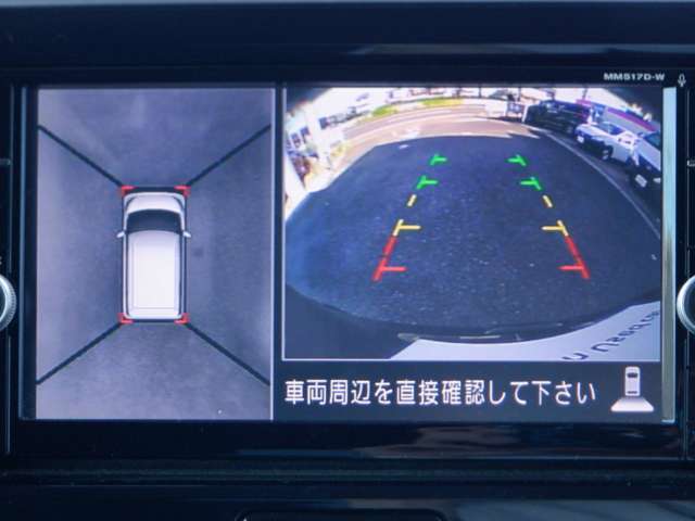 アラウンドビュ-モニタ-はクルマの真上から見ているかのような映像によって、周囲の状況を知ることで、駐車を容易に行うための支援技術です。