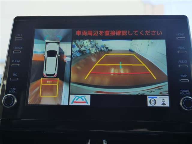 【全周囲カメラ】まるで上から車を見ている様に移ります☆縦列駐車や幅寄せ時に大活躍♪